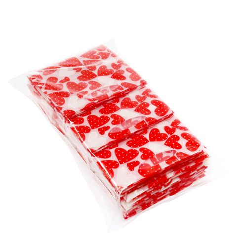 Floristik24 Pflanztasche Herzmuster 9,5cm x 9,5cm x 9cm 12St