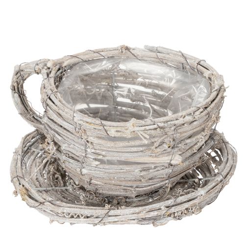 Artikel Teetasse Naturmaterial mit rustikalem Charme für exklusive Indoor Dekoration 13cm