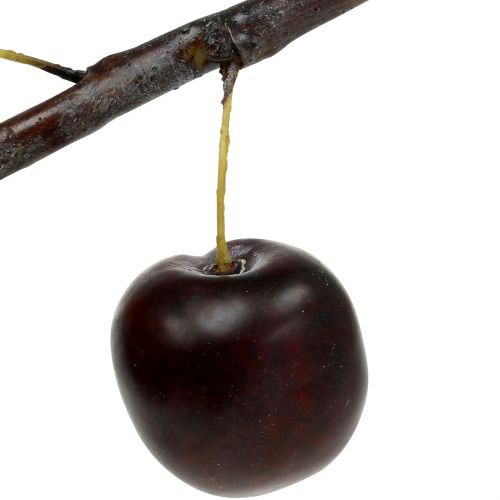 Floristik24 Künstlicher Pflaumenzweig mit 2 Pflaumen 12cm
