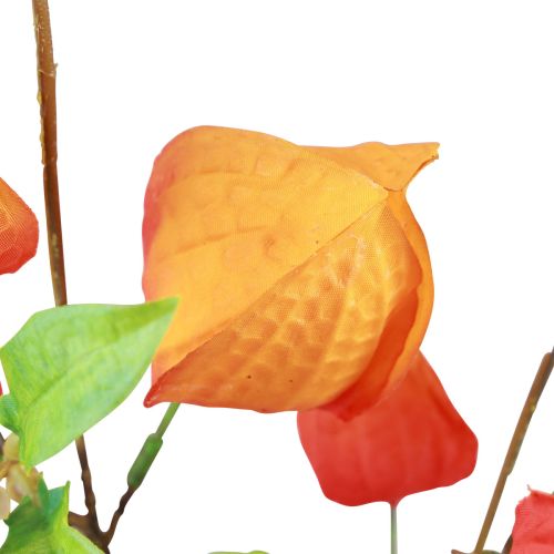 Artikel Kunstblume Orange Lampionblume Physalis Deko Seidenblumen 93cm 2St