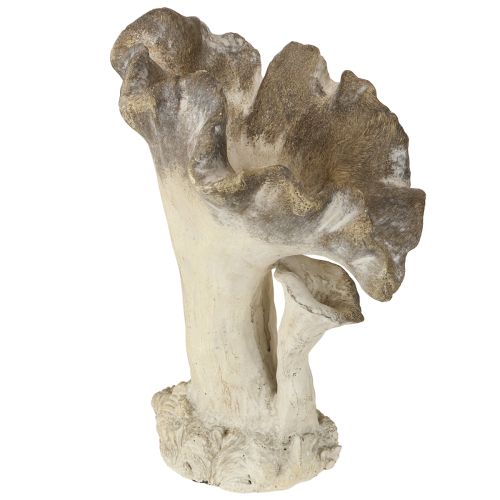 Pilz Deko Steinguss Figur Gartendeko Grau 18×16×25cm