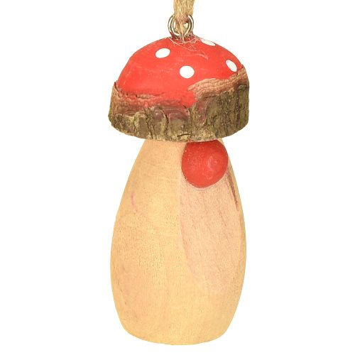 Artikel Pilz zum Hängen Holz Weiß, Braun Sortiert 6,5/8cm 8 St
