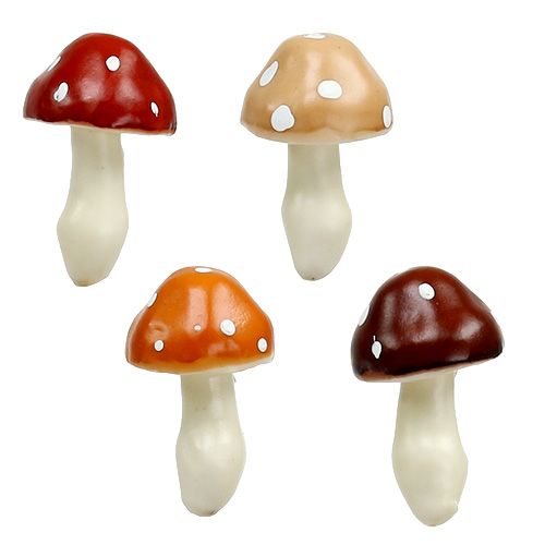 Floristik24 Pilze sortiert 3cm x 5cm am Draht 48 St