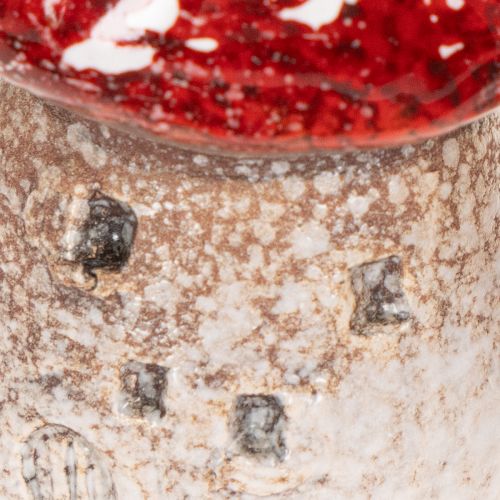 ProductName  Pilzhaus Miniatur-Dekoration 6 cm Keramik rot-weiß 2 Stück | Floristik24.at