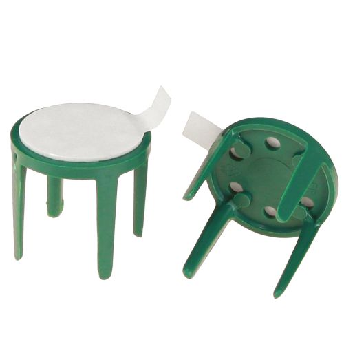 Pinholder mit Klebepad Steckschaumhalter Grün Ø3cm 50 St