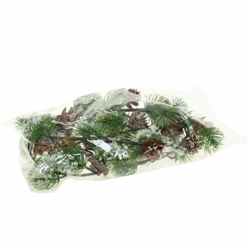 Floristik24 Piniengirlande mit Zapfen beschneit 145cm