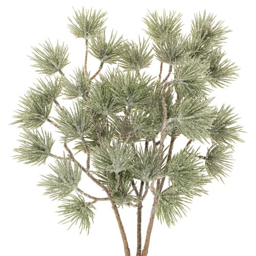 Künstlicher Tannenzweig aus Kunststoff 55cm grün 3er-Set für Winterdekoration