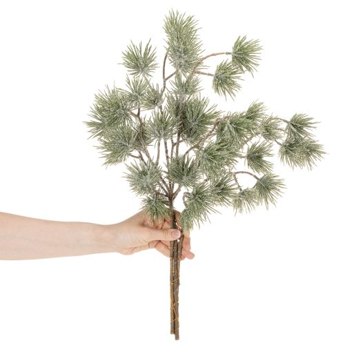 Künstlicher Tannenzweig aus Kunststoff 55cm grün 3er-Set für Winterdekoration | Floristik24.at