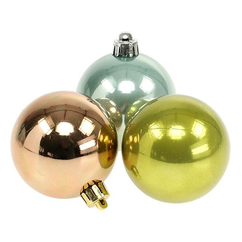 Plastik Kugel Ø6cm farbig sort. 10St