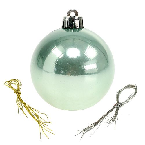 Floristik24 Plastik Kugel Ø6cm farbig sort. 10St