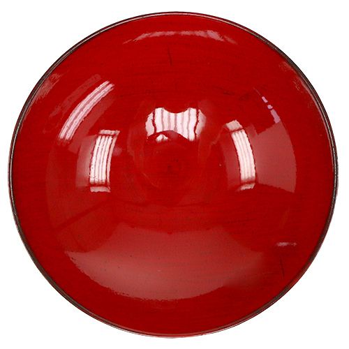 Floristik24 Dekoschale rund Rot Ø22cm H6,5cm