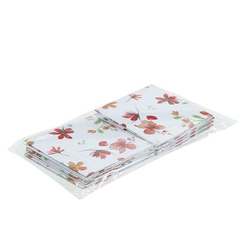 Floristik24 Papier Tasche 10,5cm x 10,5cm mit Muster 8St