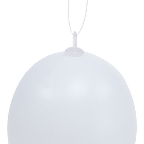 Plastik Ei zum Hängen 6cm Weiß 12St