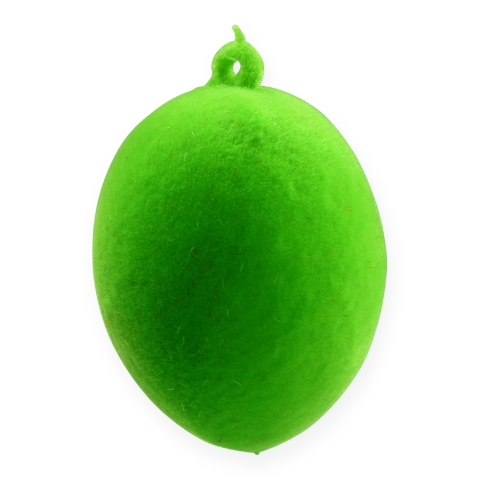 Floristik24 Deko-Eier zum Aufhängen Beflockt Bunte Ostereier 6cm 18 St