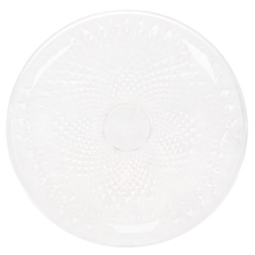 Transparente Dekoschale rund mit Fuß aus Kunststoff Ø 32 cm