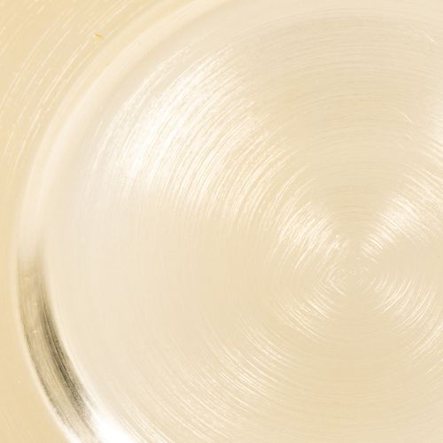 Kleiner runder Dekoteller aus Metall 17 cm gold glänzend im 6er-Set | Floristik24.at