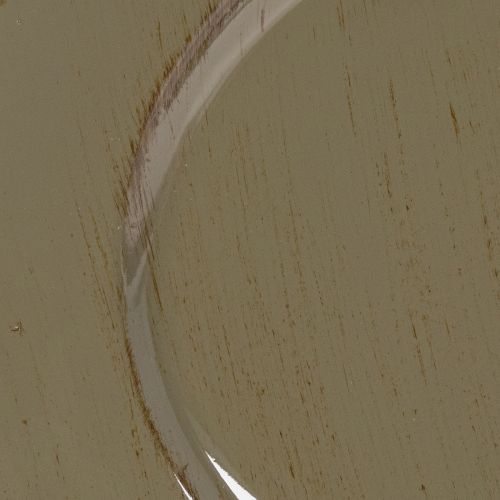 Kleine Dekoteller Kunststoff 17cm dunkelgrün-braun 6er-Set | Floristik24.at