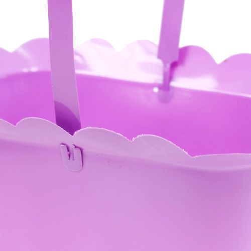 Floristik24 Plastiktopf oval mit Henkel bunt 21,5cm x 11cm 10St