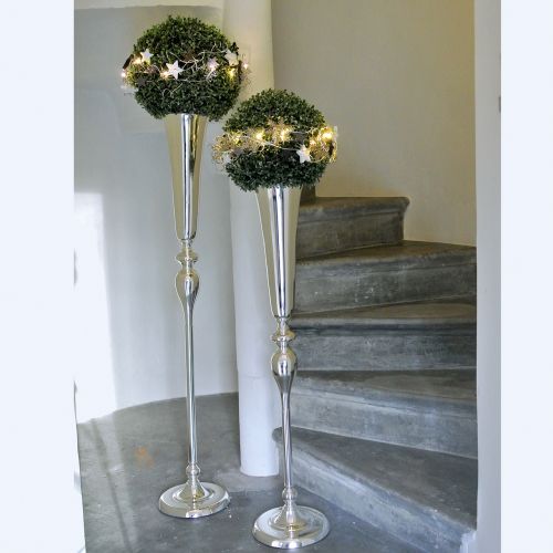 Floristik24 Pokalvase Silber Ø15cm H75cm