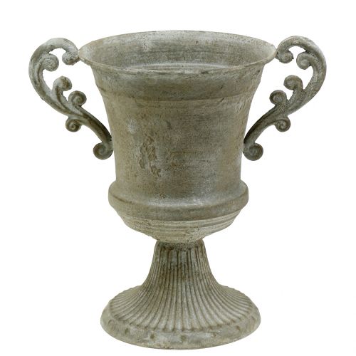 Antik Pokal Grau Ø16,8cm H24,8cm