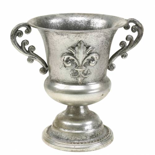 Floristik24 Pokal Schale silber Antik Ø20cm H24cm