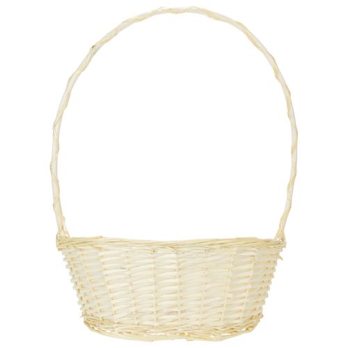Geschenkkorb aus Holz mit Henkel ca. 38x27cm hell | Floristik24.at