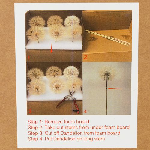 Artikel Künstliche Löwenzahn Deko Blume für moderne Inneneinrichtung Wohnaccessoire 50cm 4St