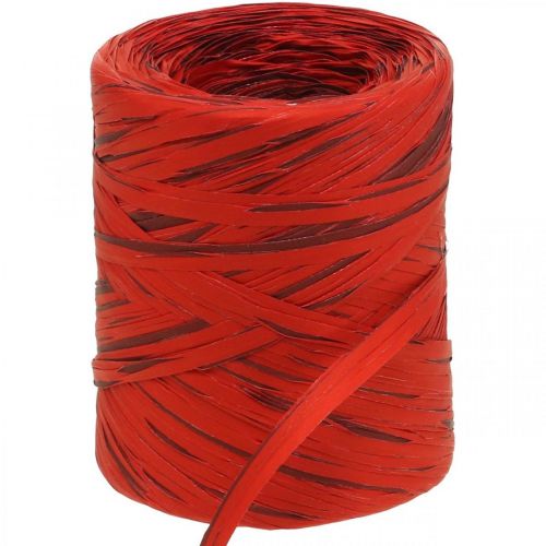 Floristik24 Raffia Band Rot Bordeaux Geschenkband Bastband Dekoband 200m