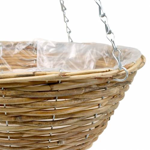 Floristik24 Blumenampel Rattan Ø35/Ø40cm 2er-Set