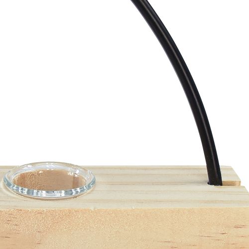 Artikel Reagenzglas Deko Vase Dekoring Metall Schwarz 29×4×29cm