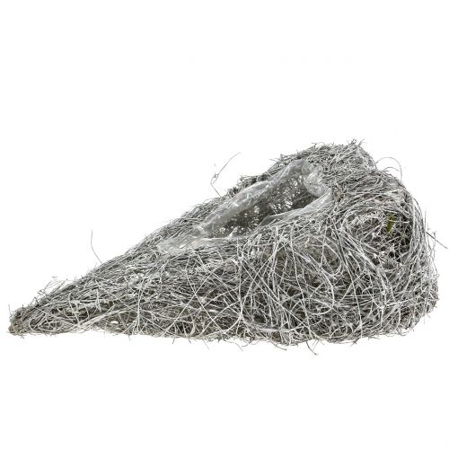 Rebenherz zum Bepflanzen weißgewaschen 35cm x 23cm 1St | Floristik24.at