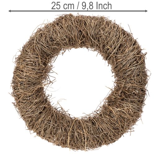 Rebenkranz 25 cm aus Naturmaterial zum Basteln und Dekorieren