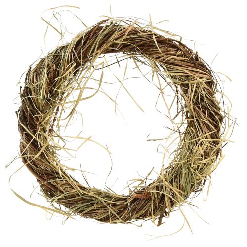 Artikel Rebenkranz Naturkranz mit Heu Braun Grün Ø25cm 3 St