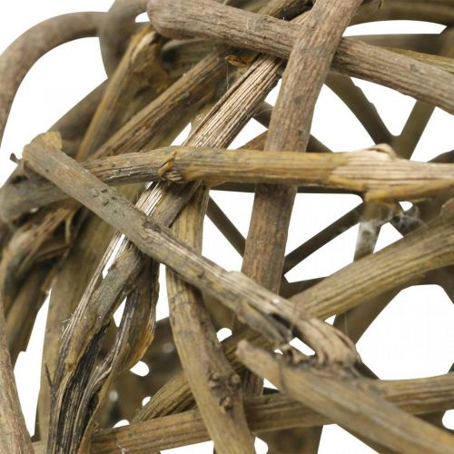 Floristik24 Deko Kugel Rebenholz Natur Dunkel Ø15cm