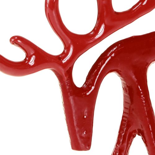 Artikel Rentier Deko Figur Metall Tischdeko Weihnachten Rot 15cm