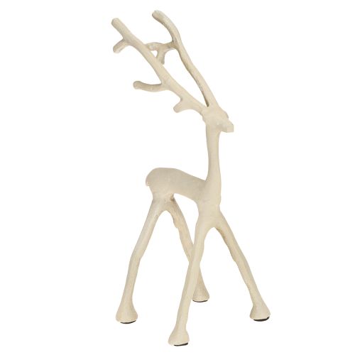 Floristik24 Rentier Deko Hirsch Figur Metall Grau Ton Optik H27,5cm