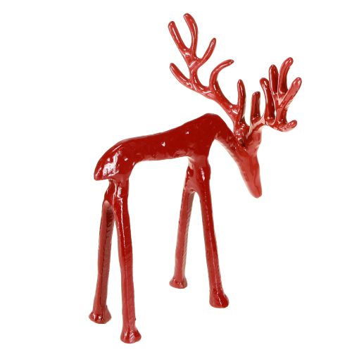 Artikel Rentier Deko Metall Figur Weihnachtsdeko Rot 16×13×19cm