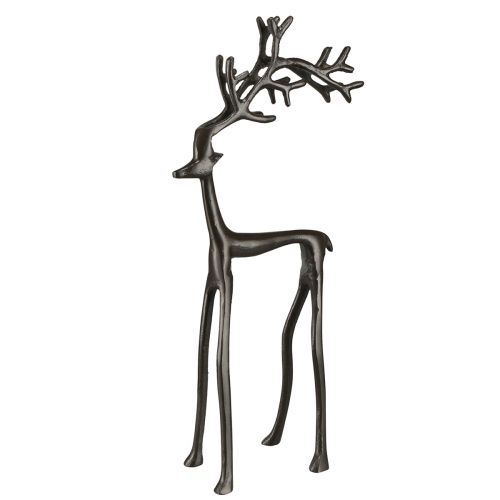 Floristik24 Rentier Deko Metall Weihnachten in Braun 17x8x38,5cm