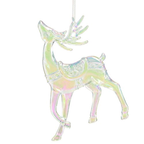 Artikel Rentier Deko Weihnachtsschmuck Irisierend H12cm 3St