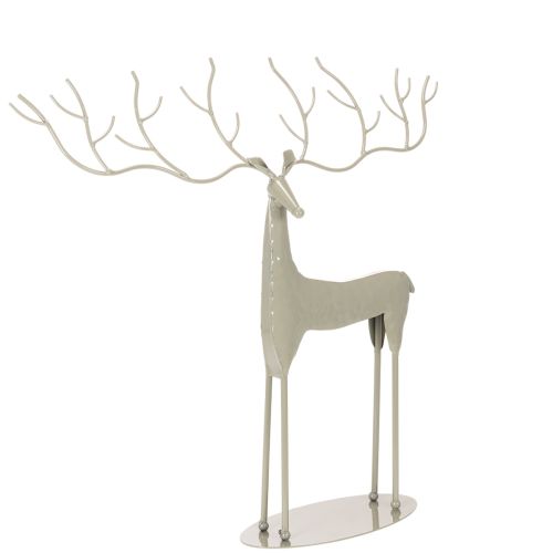 Deko-Hirsch-Skulptur Metall mintgrün 45x48cm Innenbereich