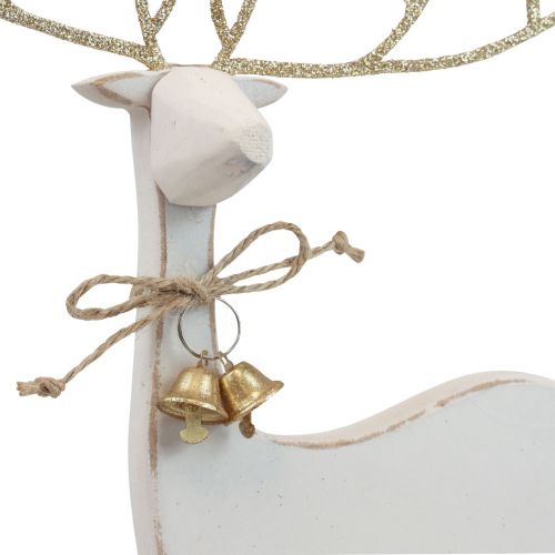 Floristik24 Tischdeko Weihnachten Weihnachtsfigur Rentier Deko H35,5cm
