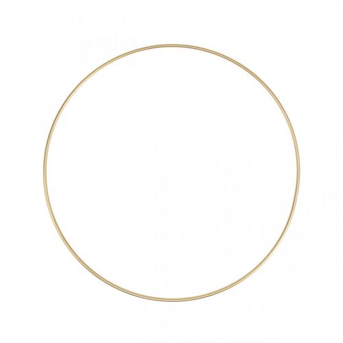 Metallring Dekoring Scandi Ring Deko Loop Golden Ø30cm 4St