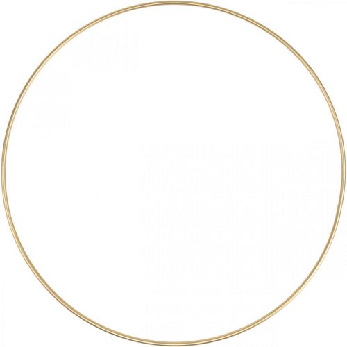 Floristik24 Metallring Dekoring Scandi Ring Deko Loop Golden Ø40cm 4St