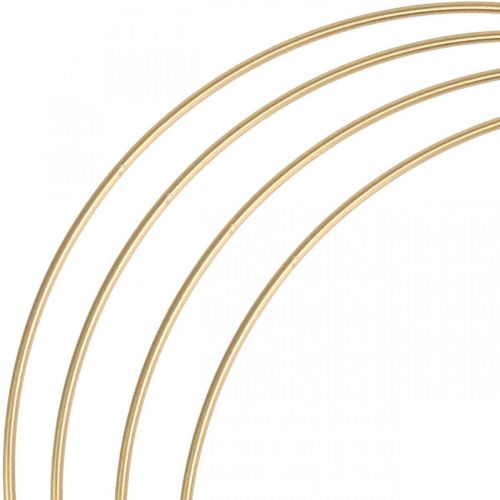 Metallring Dekoring Scandi Ring Deko Loop Golden Ø40cm 4St