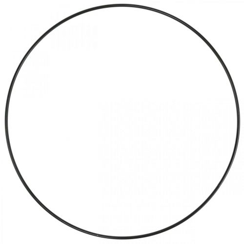 Metallring Dekoring Scandi Ring Deko Loop Schwarz Ø30cm 4St