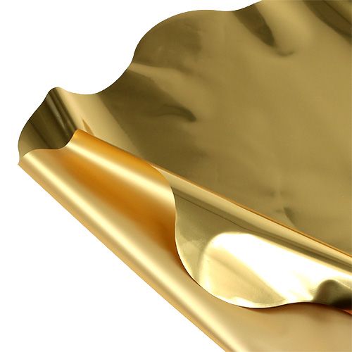 Floristik24 Rondella Manschette Gold glänzend, matt Ø50cm 50St