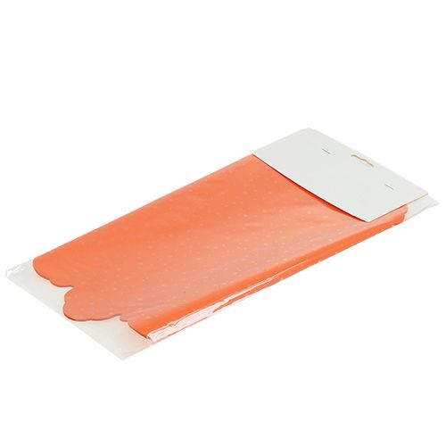 Floristik24 Rondella-Manschette Orange Ø38cm 50St