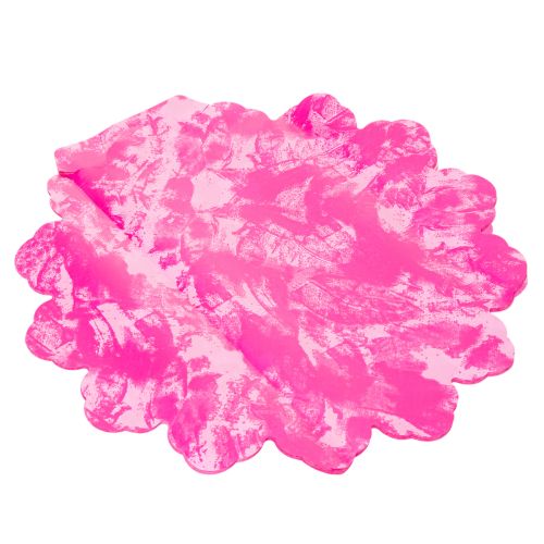 Blumenmanschette rund 38 cm pink Kunststoff für Blumensträuße