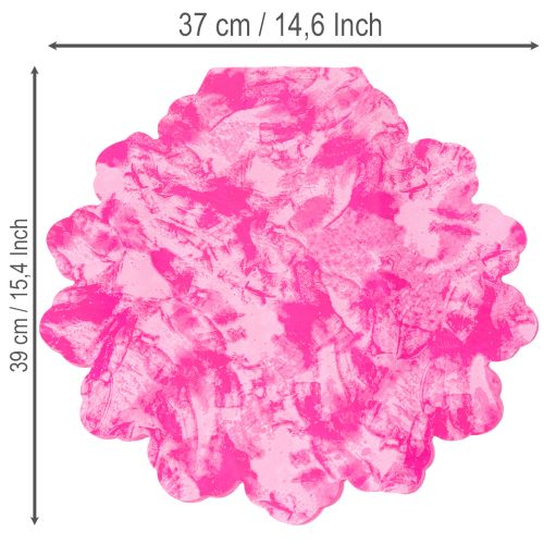 Blumenmanschette rund 38 cm pink Kunststoff für Blumensträuße | Floristik24.at