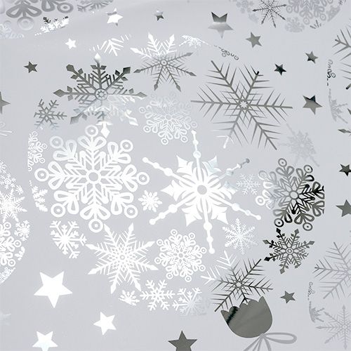 Floristik24 Rondella Weihnachtsmotiv Silber Ø40cm 50St
